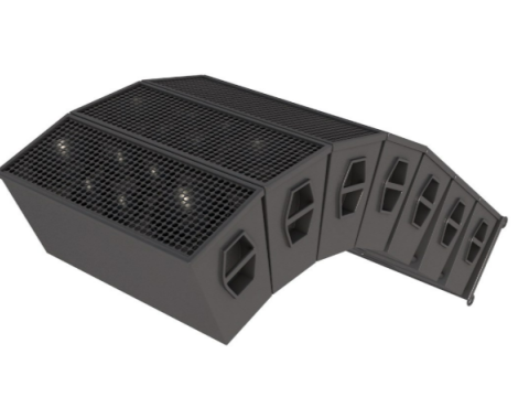 Linear Array Speaker System 3D Model