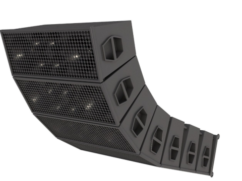 Linear Array Speaker System 3D Model