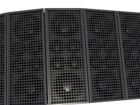 Linear Array Speaker System 3D Model