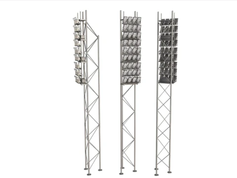 Stadium Lights 3D Model