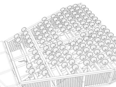 Stadium Lights 3D Model