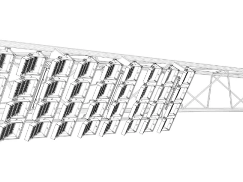 Stadium Lights 3D Model
