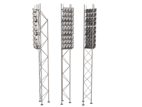 Stadium Lighting Pole 3D Model