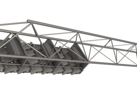 Stadium Lighting Pole 3D Model