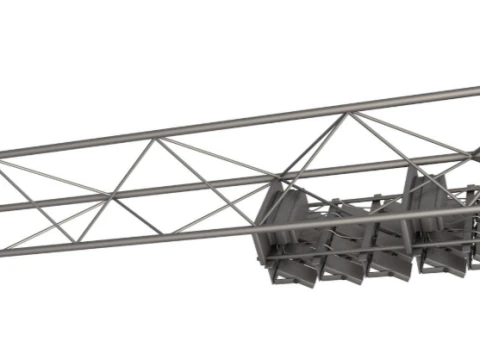 Stadium Lighting Pole 3D Model