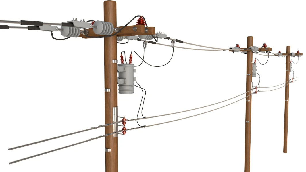 Utility Pole 3D Model .c4d .max .obj .3ds .fbx .stl .blend 