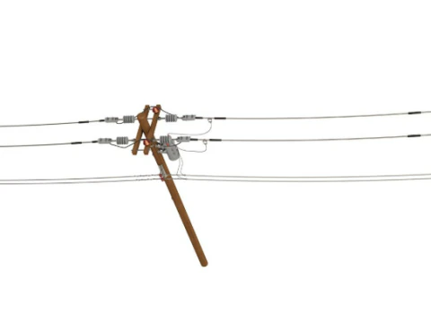 Utility Pole 3D Model