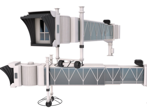 Airport Passenger Boarding Jetway Bridge Modello 3D