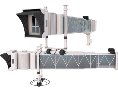 Мост для посадки пассажиров в аэропорту 3D Модель