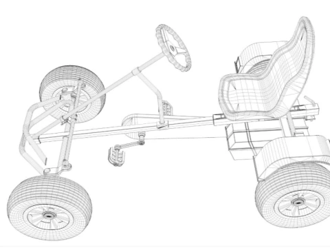 Go Kart 3D Model