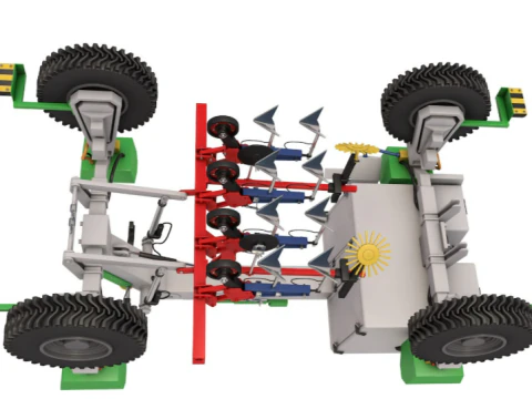 Agriculture Robot 3D Model