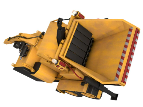 Towed Wood Chipper 3D Model