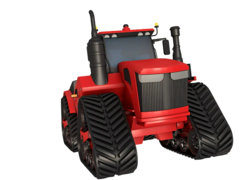 Four Track Tractor 3D Model