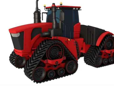 Four Track Tractor 3D Model