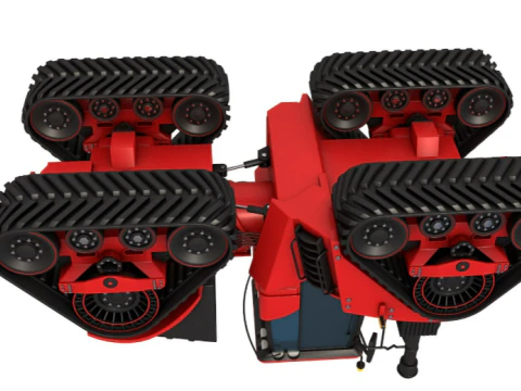 Four Track Tractor 3D Model