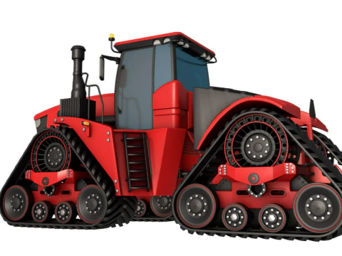 Four Track Tractor 3D Model