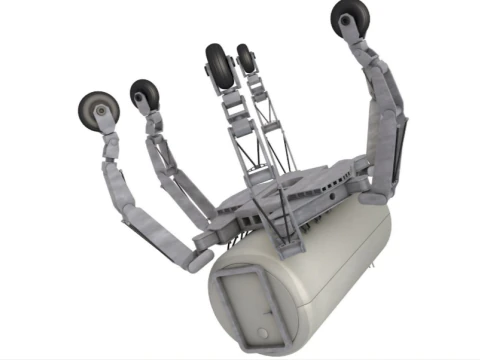 Generisches Lunar Rover-Frachtmodul 3D Modell