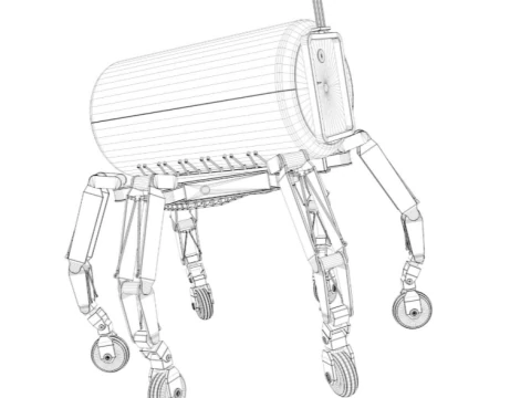 Generisches Lunar Rover-Frachtmodul 3D Modell