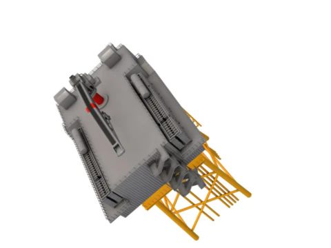 Offshore Wind Farm Substation 3D Model