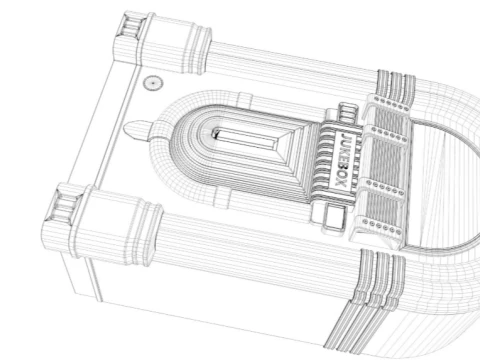 Jukebox 3D Modell