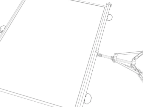 &Eacute;cran de projection Modèle 3D