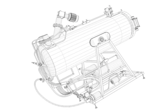 Alkaline Hydrolysis Machine 3D Model