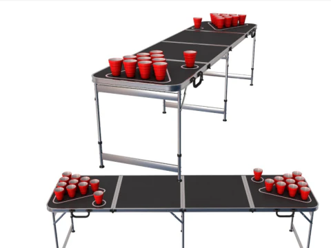 啤酒乒乓球桌 3D 模型