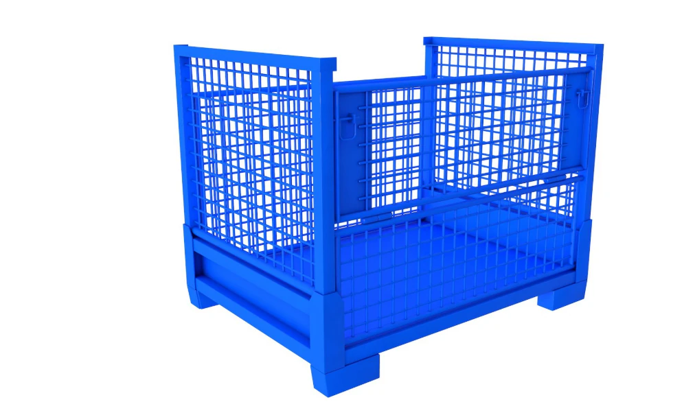 Collapsible Cage Pallet 3D Model .c4d .max .obj .3ds .fbx .stl .blend 