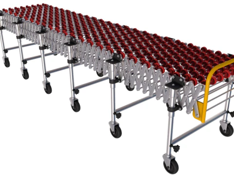 Rodillo telescópico plegable Modelo 3D