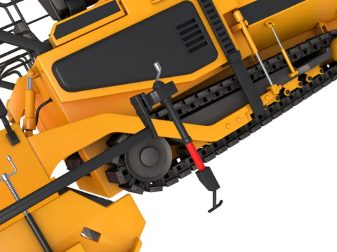 Finitrice per asfalto Modello 3D