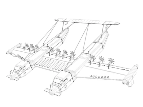 Liberty Lifter DARPA Seaplane 3D Model