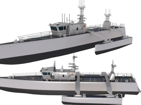 Sea Hunter USV 3D Model