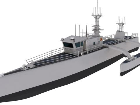 Sea Hunter USV 3D Model