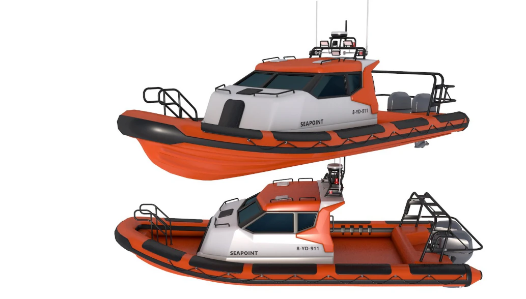Waverider 1060 GRP Cabin Gemini Marin 3D Model .c4d .max .obj .3ds .fbx .stl .blend
