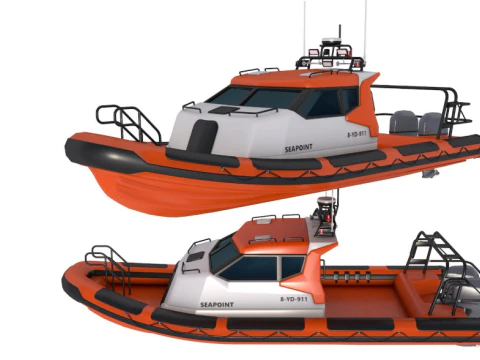 Waverider 1060 GRP Cabina Gemini Marin Modelo 3D