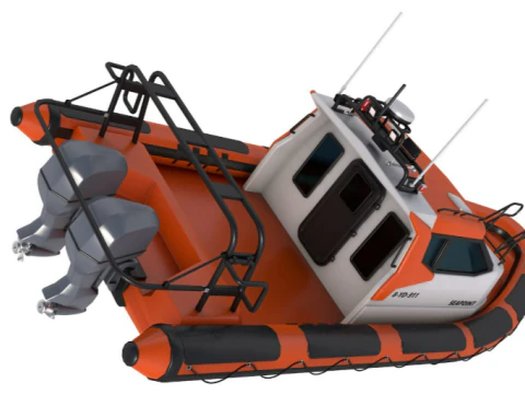Waverider 1060 GRP Cabin Gemini Marin 3D Model