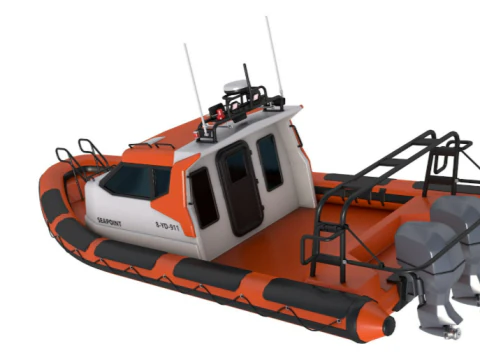 Waverider 1060 GRP Cabin Gemini Marin 3D Model