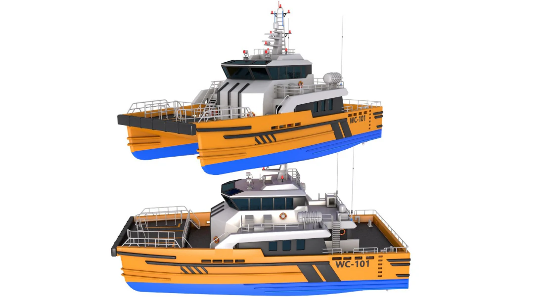 Windcat 101 MK4 Offshore Workboat 3D Model .c4d .max .obj .3ds .fbx .stl .blend