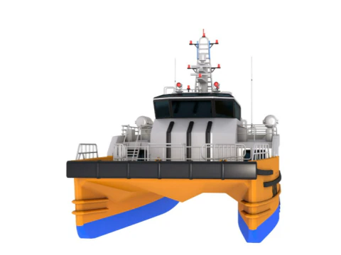 Windcat 101 MK4 Offshore Workboat 3D Model