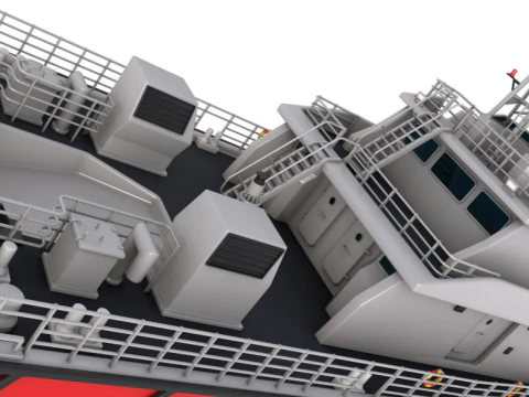 DAMEN Stan Patrol vessel 4207 3D Model