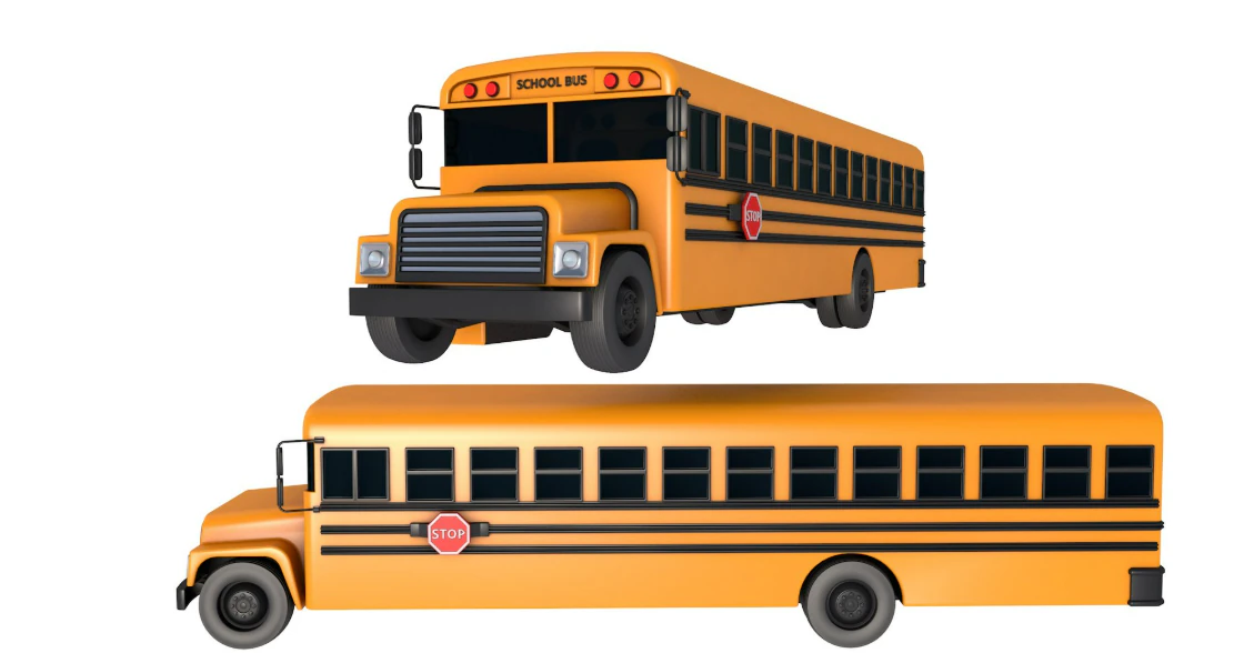 Old School Bus 3D Model .c4d .max .obj .3ds .fbx .stl .blend 