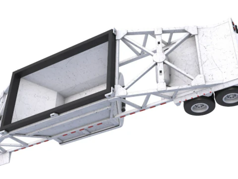 Belly Dump Trailer 3D Model