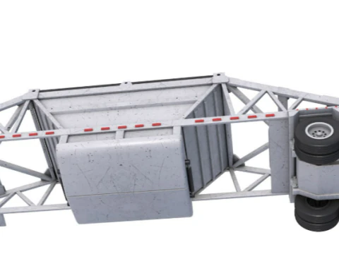 Belly Dump Trailer 3D Model