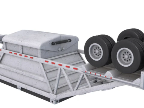 Belly Dump Trailer 3D Model