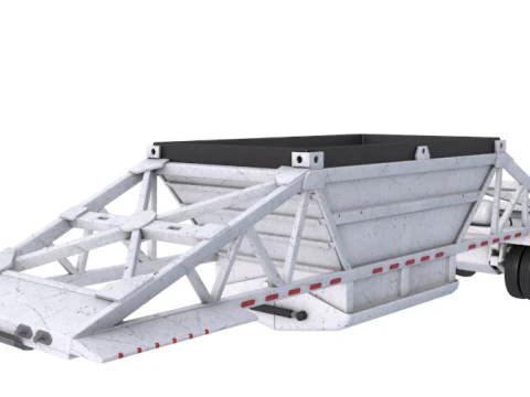 Belly Dump Trailer 3D Model