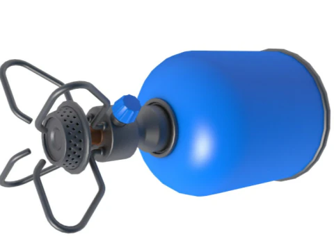 G&aacute;s de acampamento port&aacute;til Modelo 3D