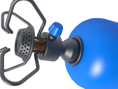 G&aacute;s de acampamento port&aacute;til Modelo 3D