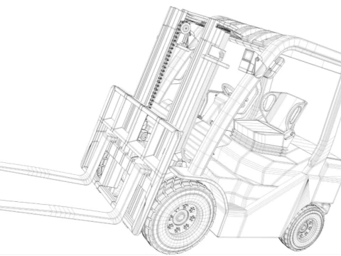 Gabelstapler 3D Modell
