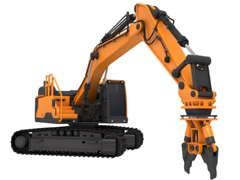Attrezzatura da demolizione per escavatori cingolati Modello 3D