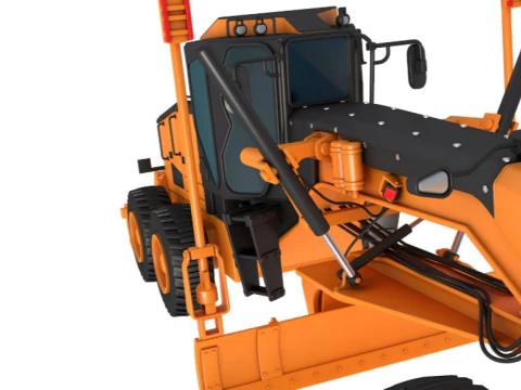 Road Motor Grader 3D Model